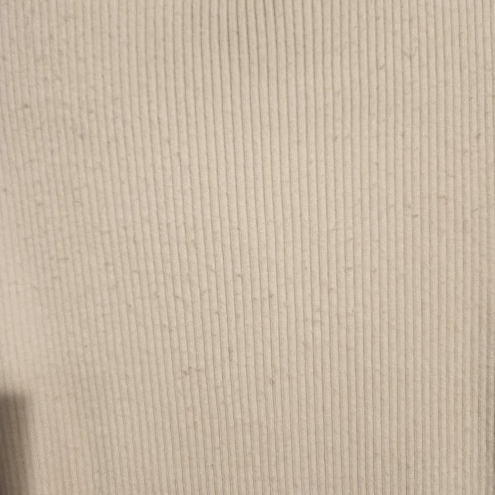 White Puff-Sleeve Ribbed Knit Tee - Lumiere Size M (Fits like a S) - Picture 7 of 10